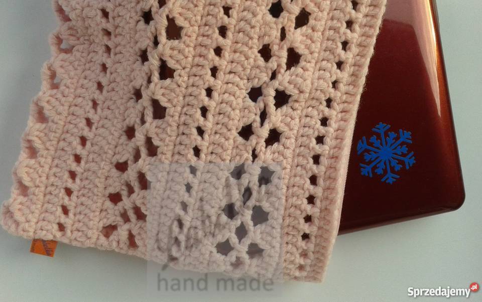 Pokrowiec etui różowy na laptop ręcznie wykonany torby i pokrowce