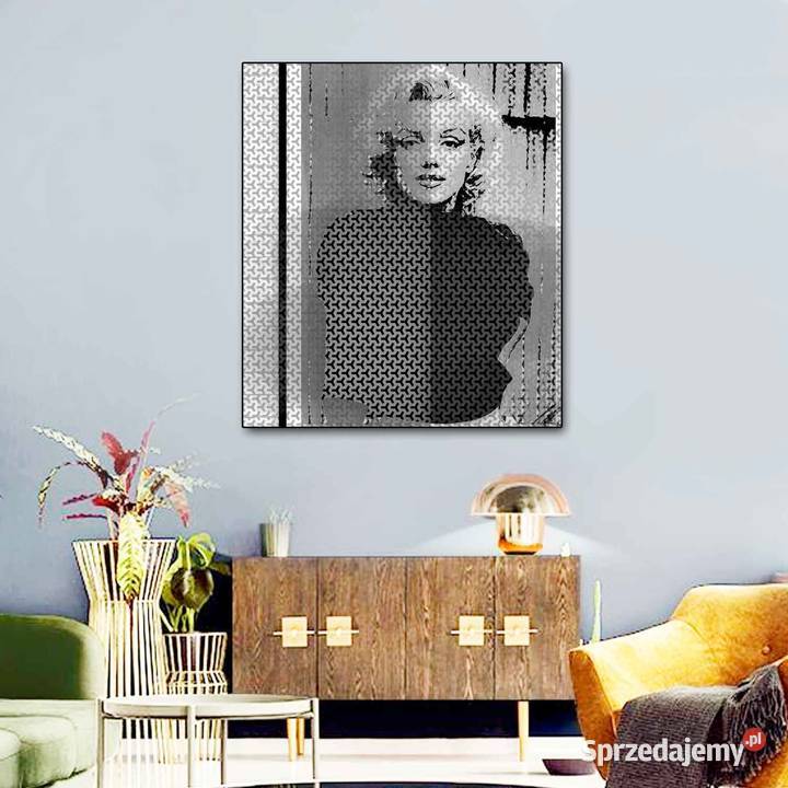obraz czarno biały Marilyn Monroe podlaskie Ignatki