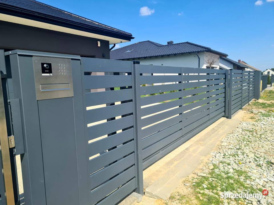 Brama skrzydłowa 300x120 nowoczesne ogrodzenia dolnośląskie Wrocław