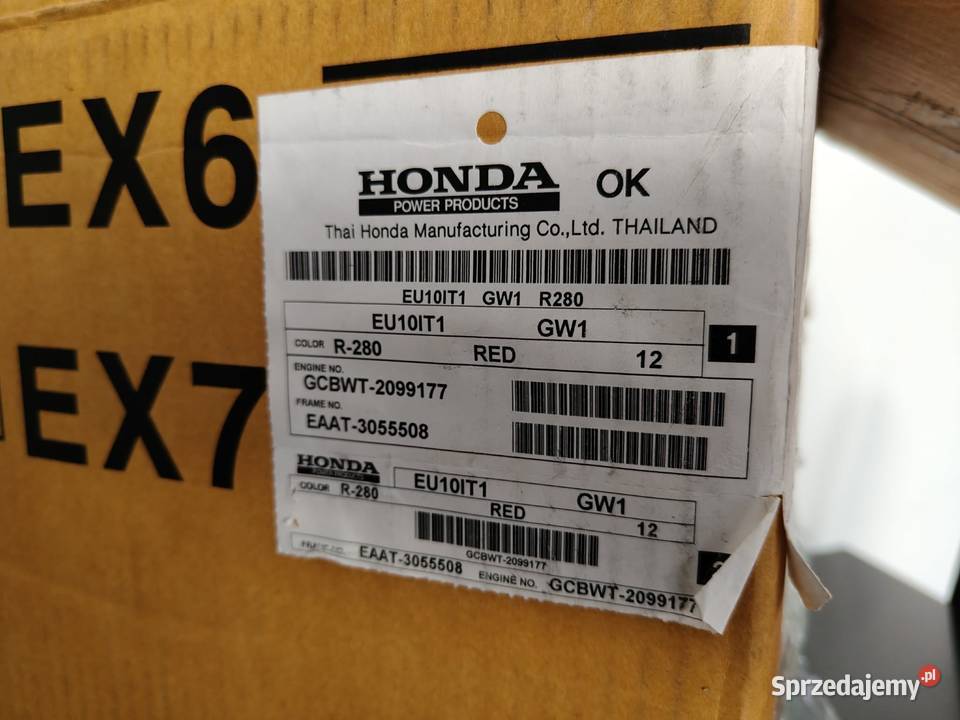 Agregat pradotworczy HONDA EU10I Radymno