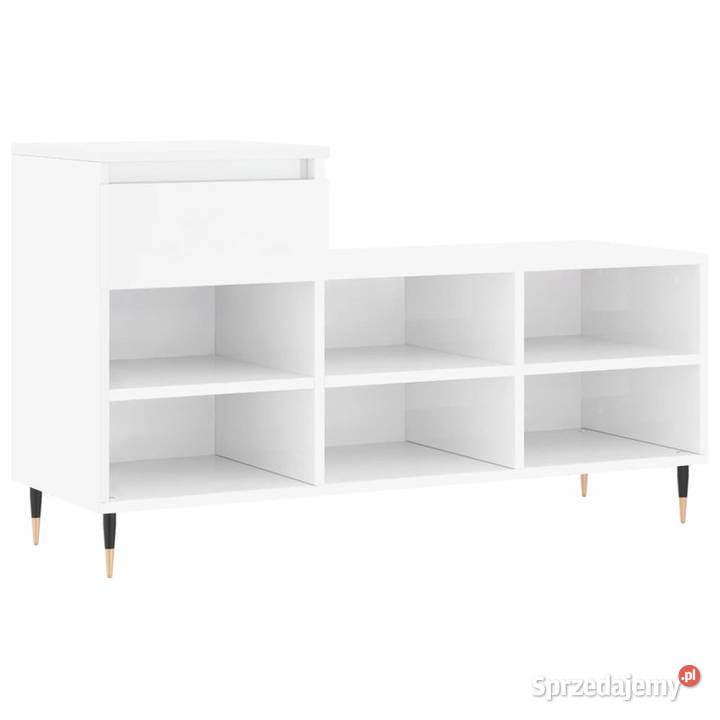 Szafka na buty wysoki połysk biała 102x36x60 Warszawa