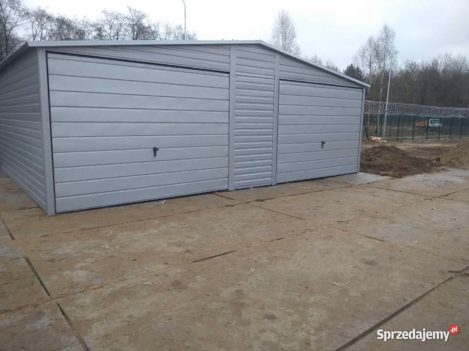 Garaż dwuspadowy 6x5 kolor mazowieckie Mińsk Mazowiecki