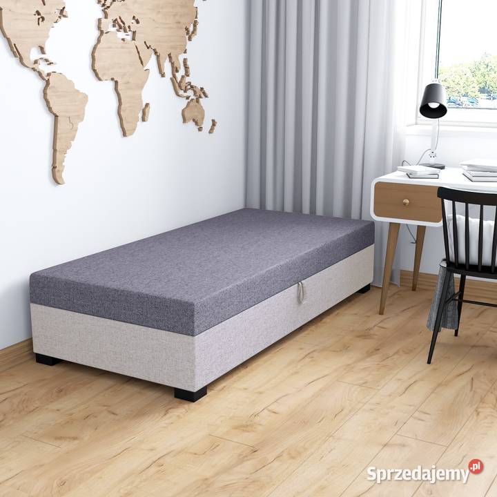 Łóżko młodzieżowe jednoosobowe Iwo Tapczan 90x195 +pojemnik Darmowa Dostawa