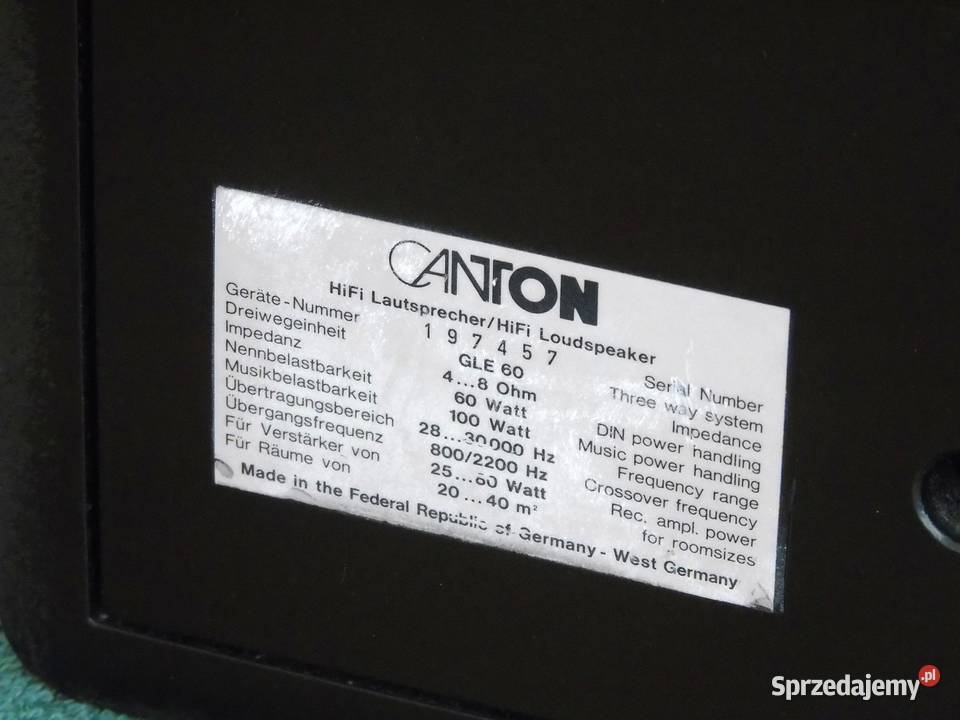 Kolumny Canton GLE60 świetne stereo DOSTAWA Jasło