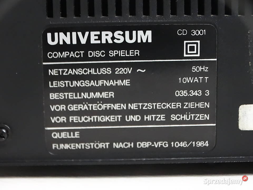 Odtwarzacz CD Universum CD 3001 Sprawny Vintage Biłgoraj sprzedam