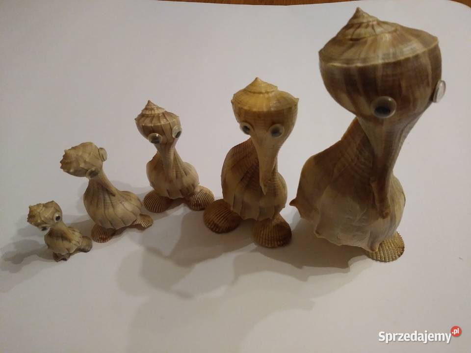 figurki z muszelek pelikany Łódź