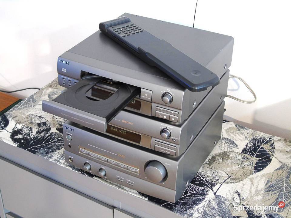Wieża stereo Sony segmenty mocna i sprawna pilot Jasło