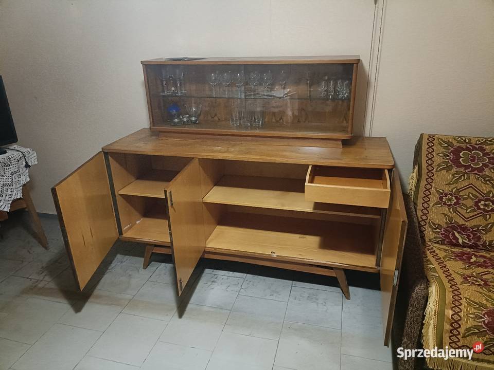 Komoda z nadstawką kredens PRL