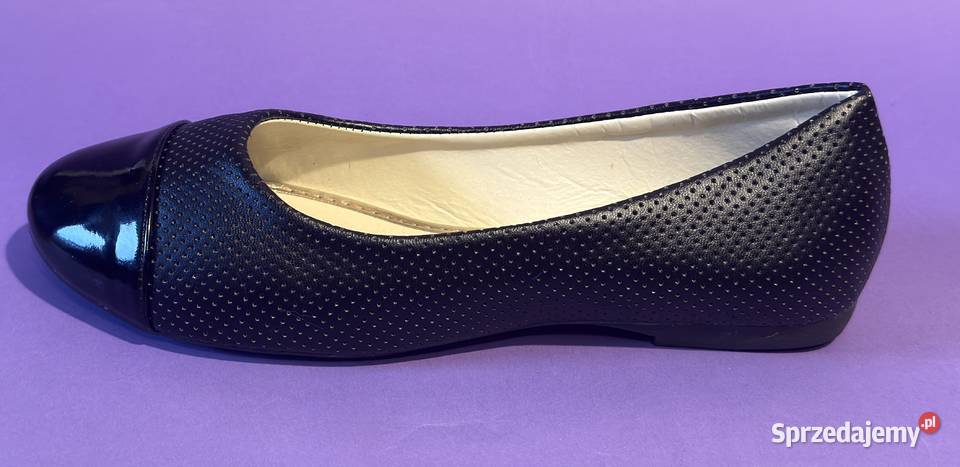 Czarne baleriny połysk rozmiar 36 BAL9 Żyrardów