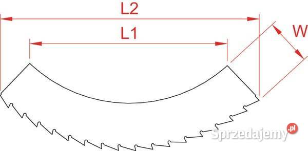 Nóż tnący zielony lewy 78231GN małopolskie Kamionna
