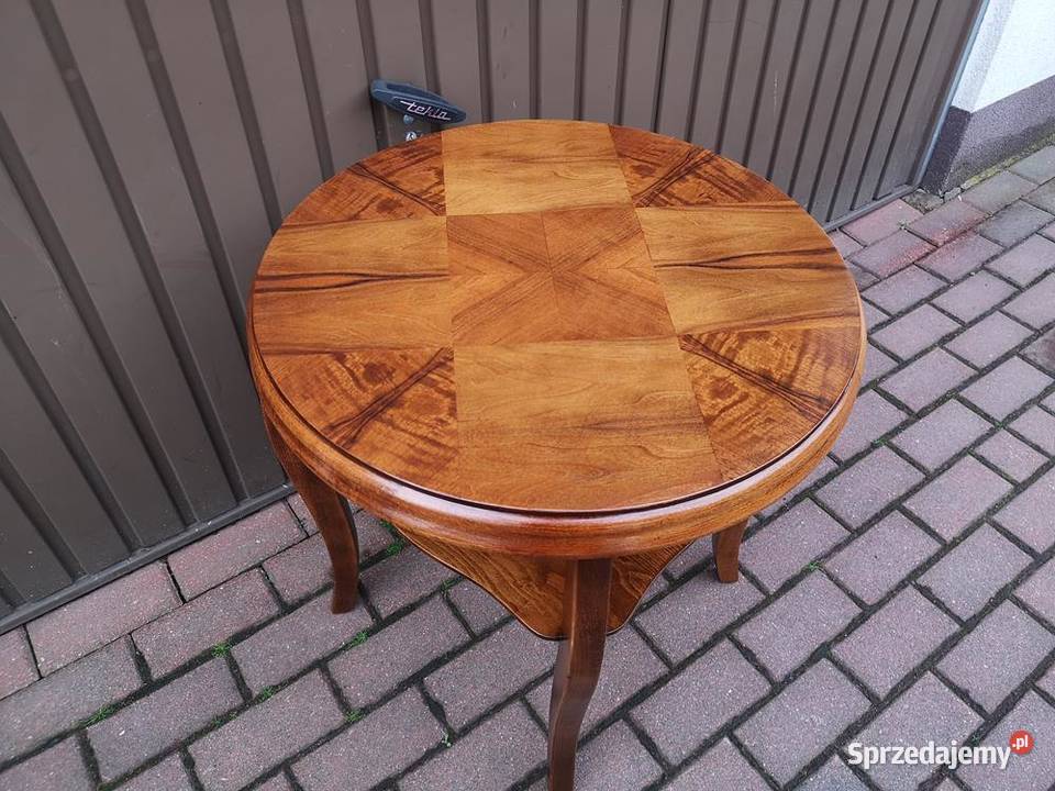 Stolik Ława Okrągły ARTDECO Unikat Antyk Stary