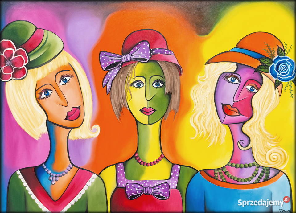 Duży obraz olejny Kraków