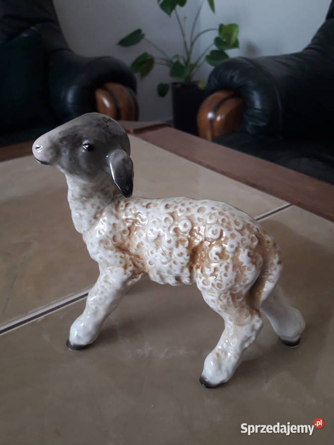 Porcelanowa owieczka Heinz Schaubach lubelskie Janów Lubelski