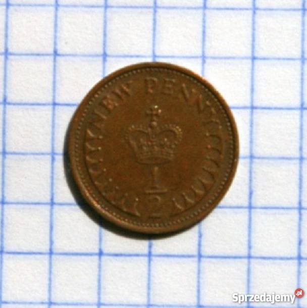 12 PENNY PÓŁ PENSA 1974 WIELKA BRYTANIA Piszczac