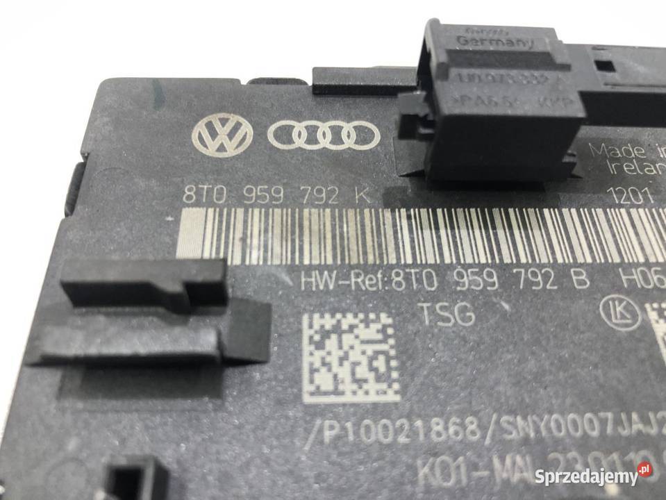 MODUŁ DRZWI PRAWY PRZÓD AUDI A5 8T 8T0959792K osobowe