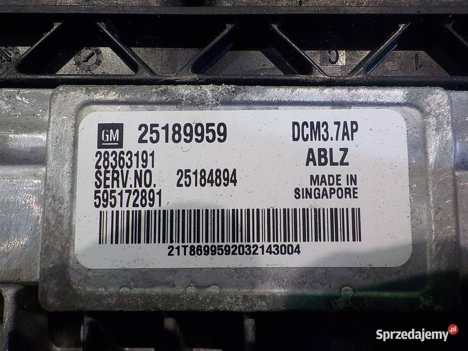 CHEVROLET ORLANDO 20 VCDI 13r 5D modul sterownik Czujniki i sterowniki mazowieckie Suków