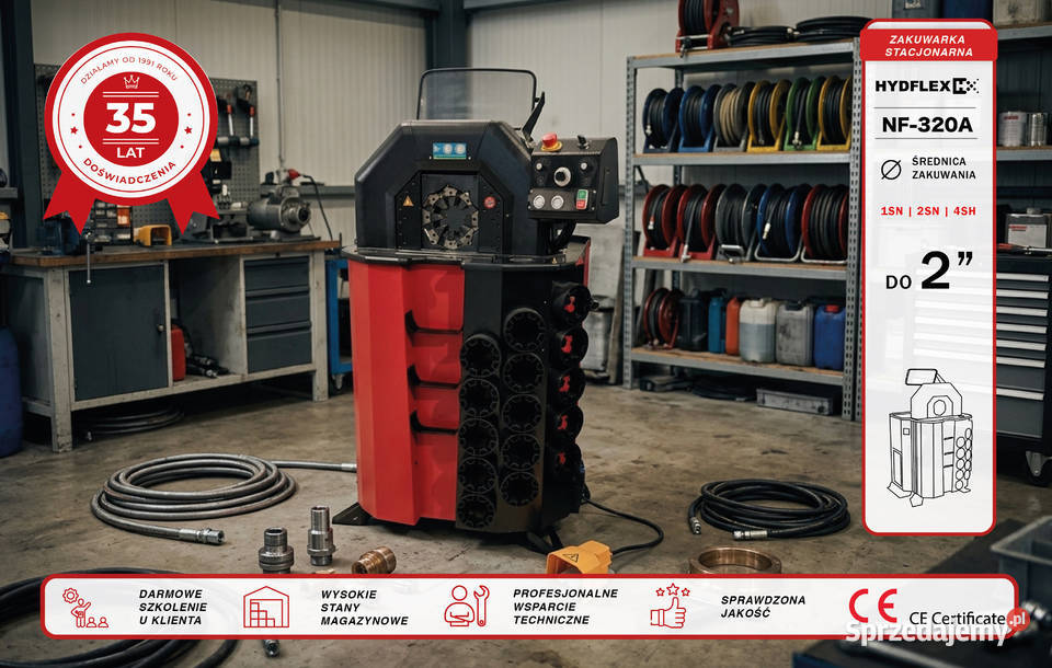 Zakuwarka do węży hydraulicznych PIONOWA NF320A Warszawa