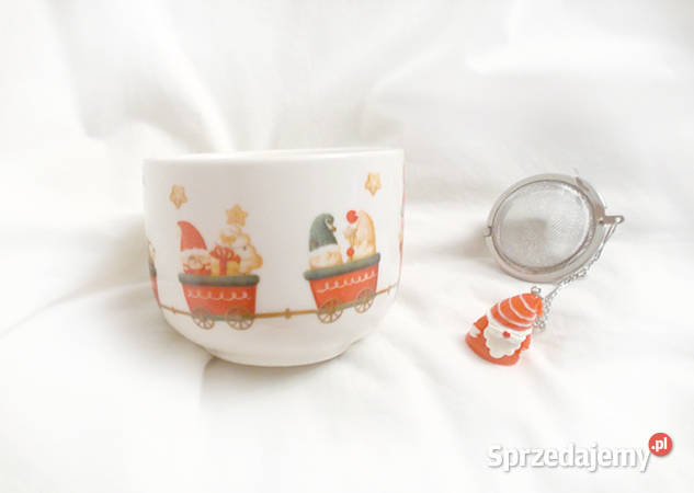 świąteczny kubek z lokomotywą mikołaj kubek z Olsztyn