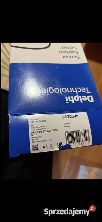 Czujnik abs SS20390 LEWYPRAWY PRZÓD Peugeot Rzeszów