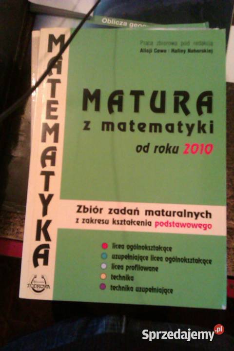matura z matematyki podkowa Antykwariat Warszawa sprzedam