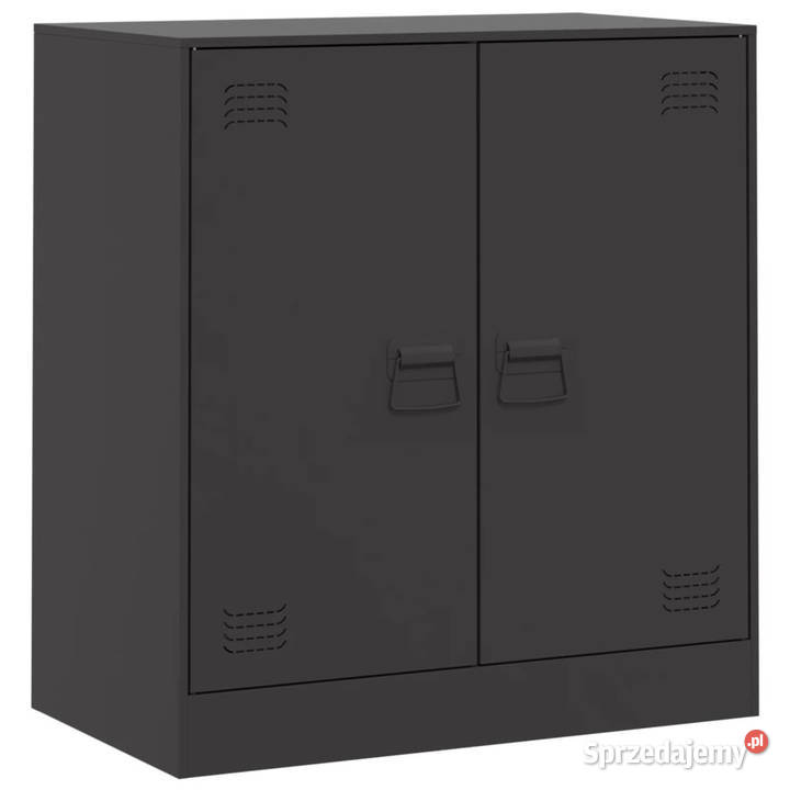 Szafka boczna czarna 67x39x73 stal WM841673 mazowieckie Warszawa