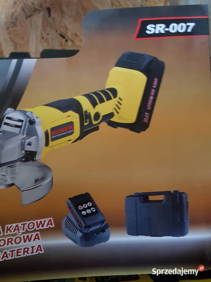 SZLIFIERKA KĄTOWA BOXER SR0072 AKUŁADWAL Głogowa sprzedam