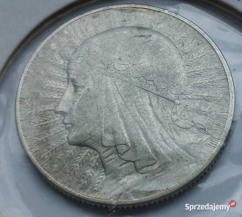 POLSKA5 1934 r SREBRO 750 GŁOWA KOBIETY sprzedam