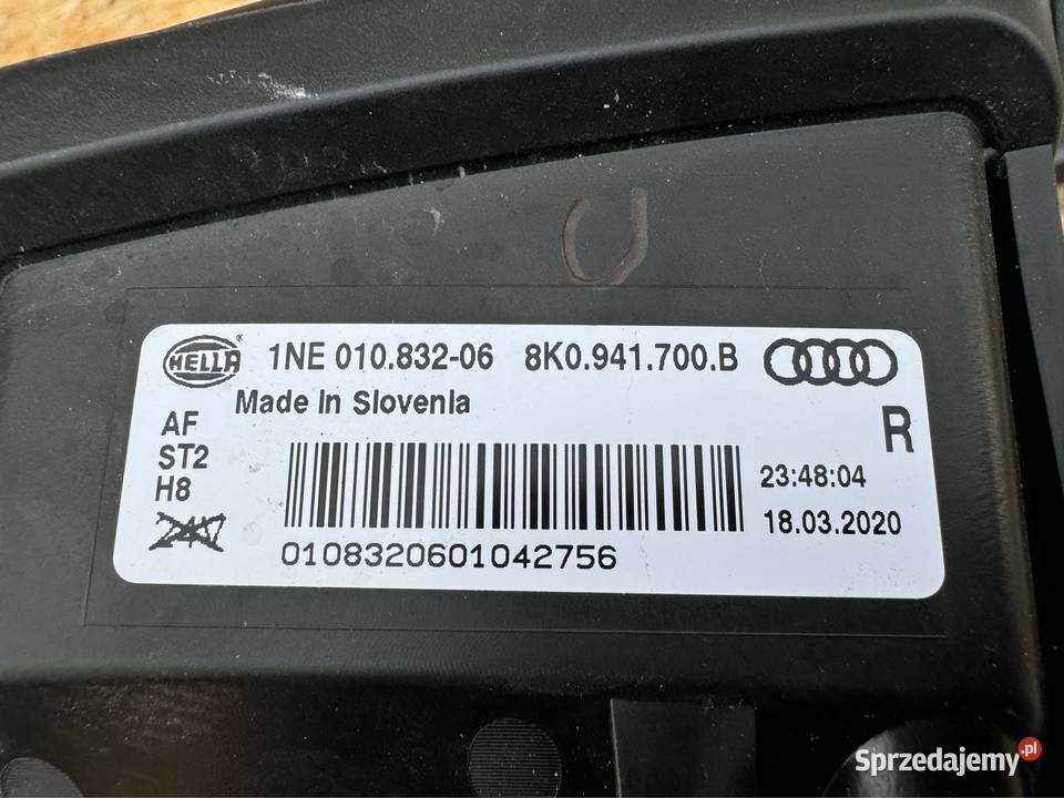 Halogen światło przeciwmgłowe prawy rh Audi a4 Sieraków