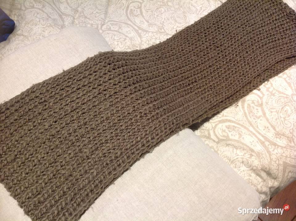 Duży Szal Komin Wełniany Uniseks Nowa Sól