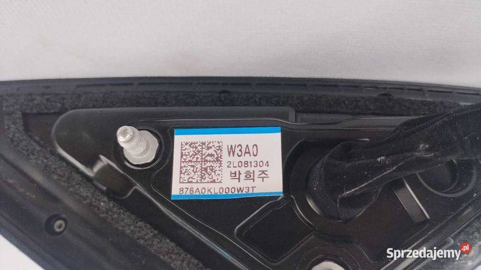 Lusterko Hyundai Ioniq 5 VI 8 Pin Lewe Kamera Lusterka zewnętrzne Lusterka zewnętrzne dolnośląskie