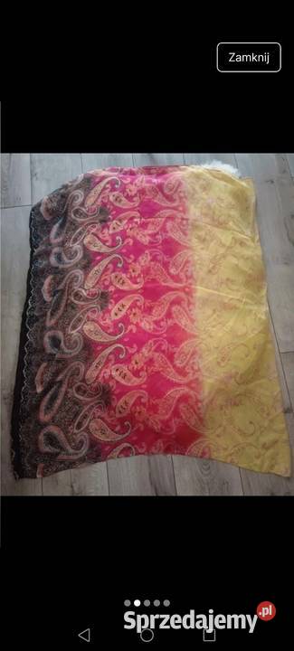 Komin szal wielobarwne jesień podkarpackie Krosno