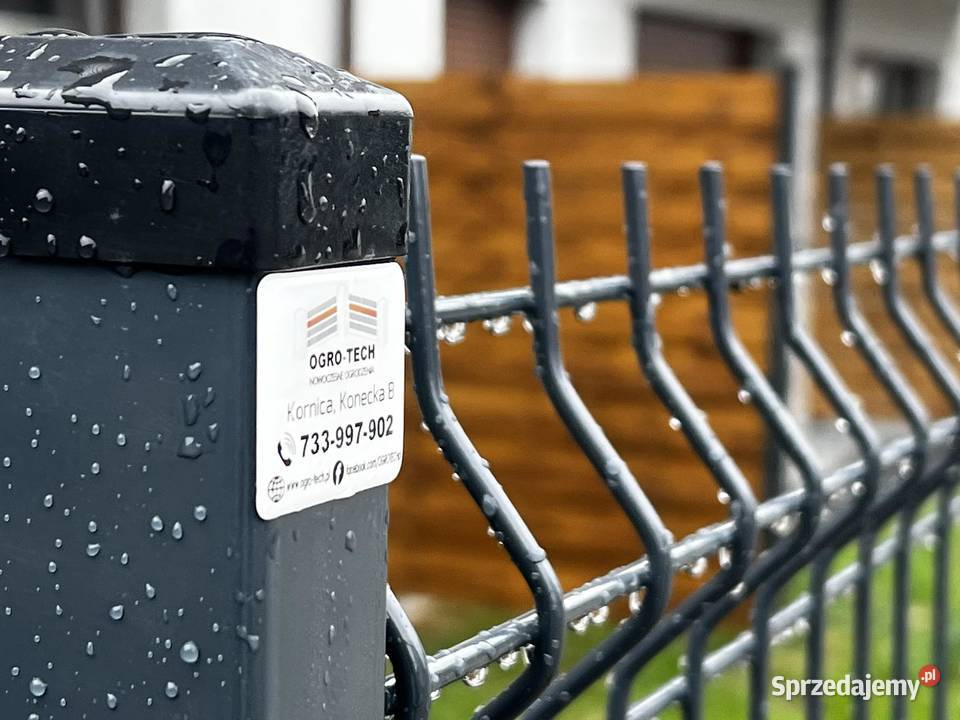 ogrodzenie panelowe 3D 123 fi 4mmpodmurówka 25 Budowa Kornica