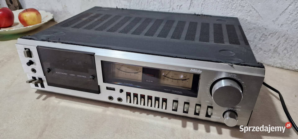 magnetofon Miida casette deck C2000 VU meter Międzychód