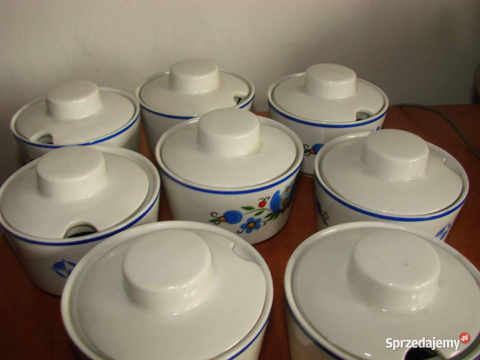 Lubiana wzór kaszubski cukiernica barowa PRL Pruszcz Gdański sprzedam