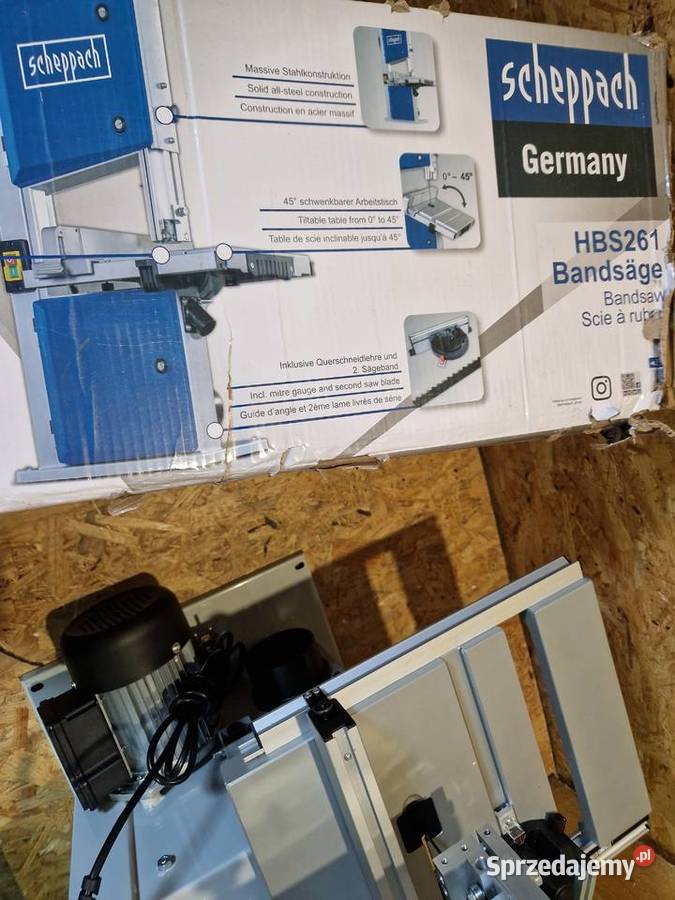 Scheppach Piła taśmowa HBS261 550 Wat Elektryczne Głogowa