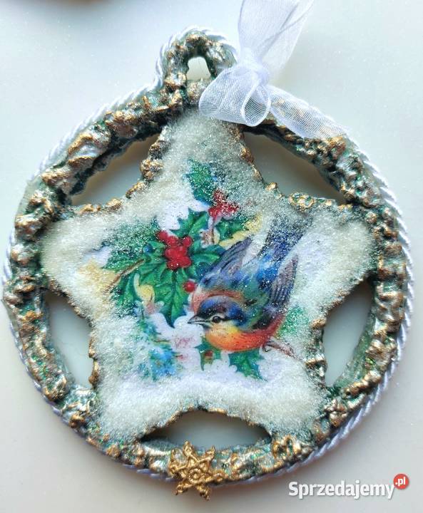 Ozdoba świąteczna wisząca rękodzieło małopolskie
