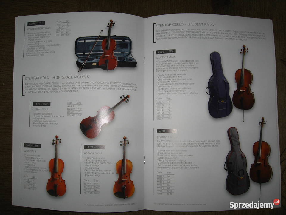 Stentor Orchestral Instruments catalog 2019 Kultura i Rozrywka Kępice