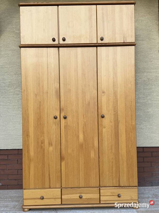Szafa drewniana 3 drzwiowa z nadstawką mazowieckie Garwolin