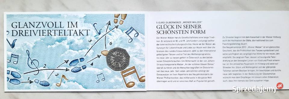 Moneta 5 Euro Austria Ag 2012 II Gliwice