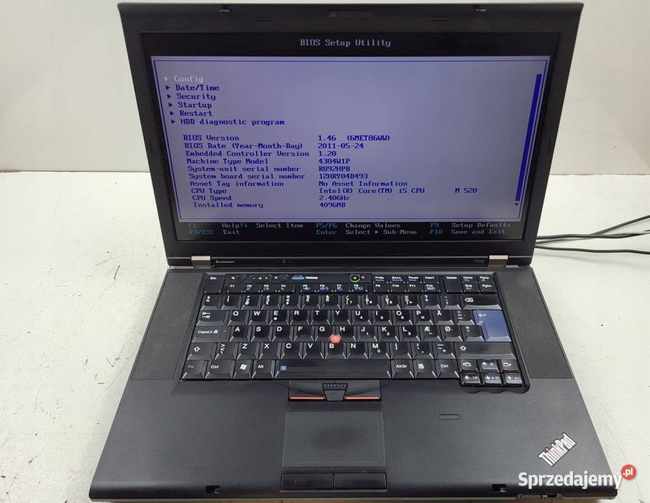 Lenovo ThinkPad T510 i5 Ram 8GB SSD 240GB mazowieckie Warszawa sprzedam