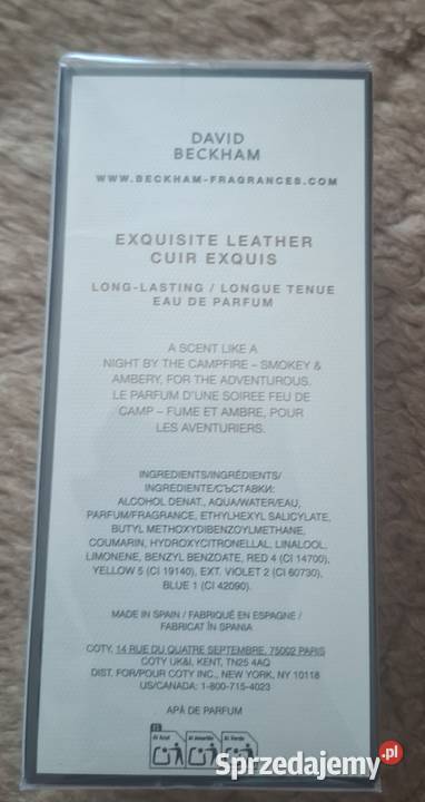 David Beckham Exquisite Leather 100 ml Dla mężczyzn Biała Podlaska