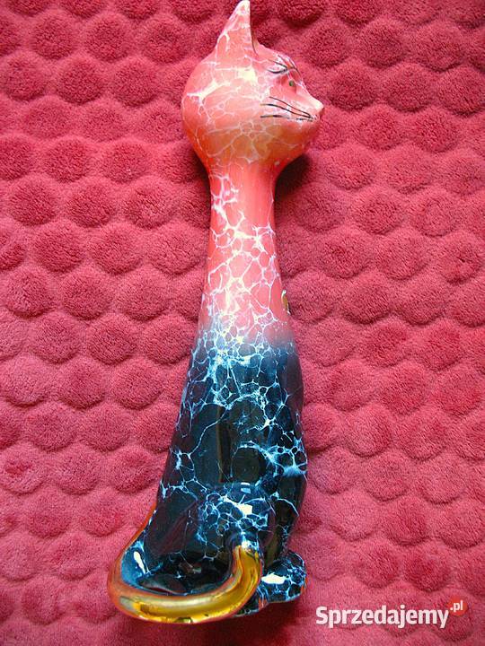 Kot z porcelany Figurka Italia 34 x 12 Antyki, Sztuka, Kolekcje sprzedam