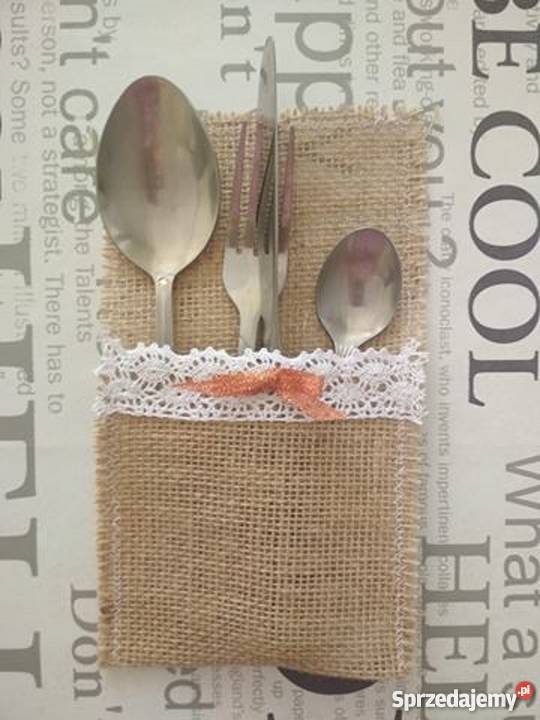 JUTOWE kieszonkiposzetki na sztućce Rzeszów