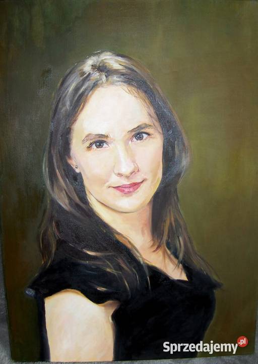 Portret olejny na podstawie zdjęcia Toruń