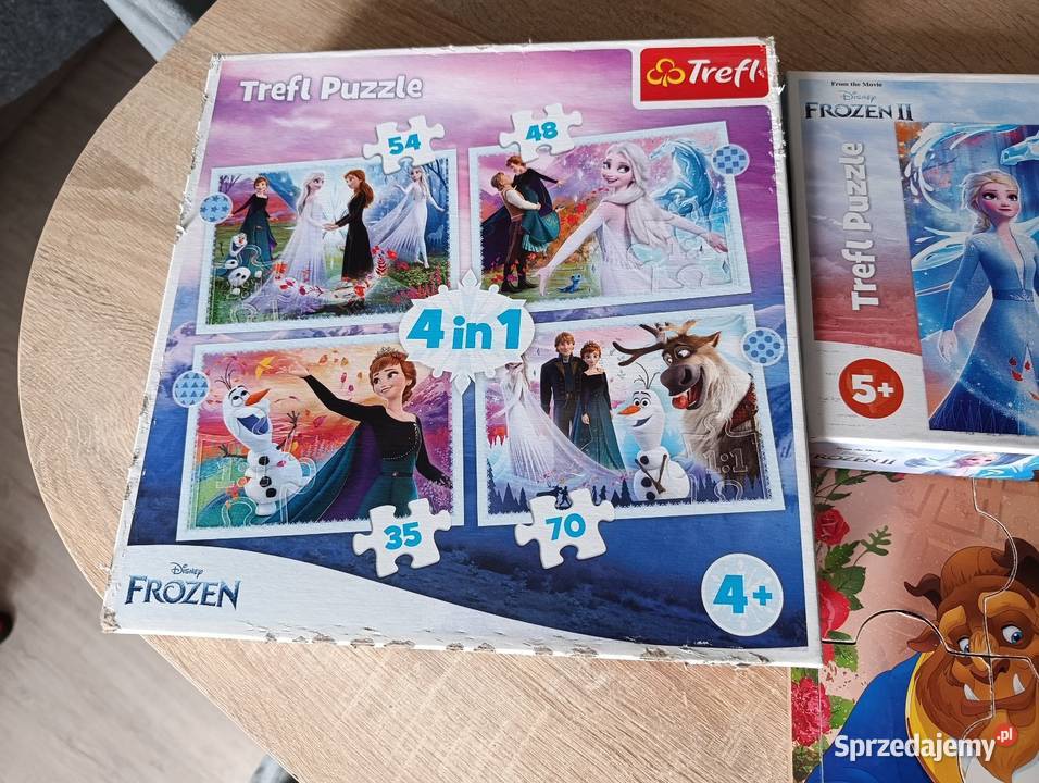 Zestaw puzzli z Krainy Lodu Kwidzyn sprzedam