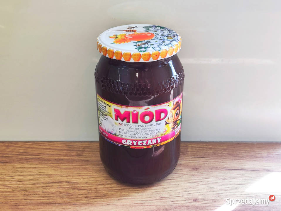 MIÓD GRYCZANY 900ML 1,20KG z mojej pasieki