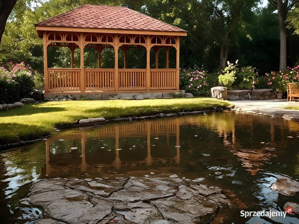 ALTANA 11 4x6 DREWNIANA SOSNOWA OGRODOWA Altany i wiaty Parzymiechy