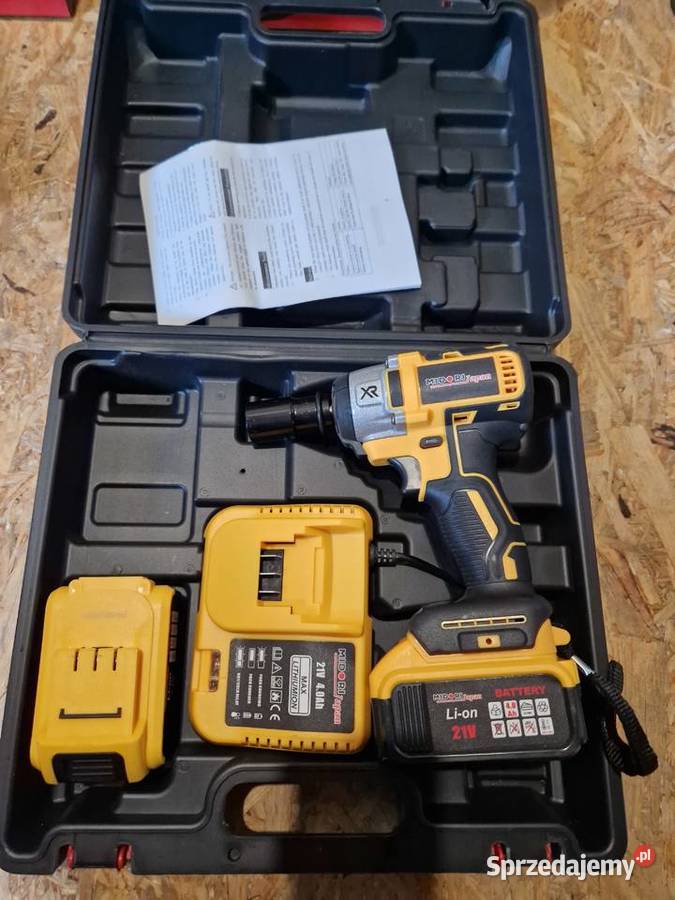 KLUCZ UDAROWY AKUMULATOROWY DO KÓŁ ZESTAW 2xAKU Głogowa