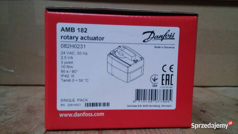 Silownik AMB 182 60S 24V 10N Analogowy (082H0231) Danfoss Siedlce ...