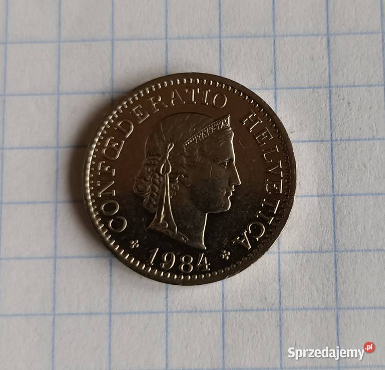 10 RAPPÓW 10 CENTYMÓW 1984 SZWAJCARIA Numizmatyka Piszczac